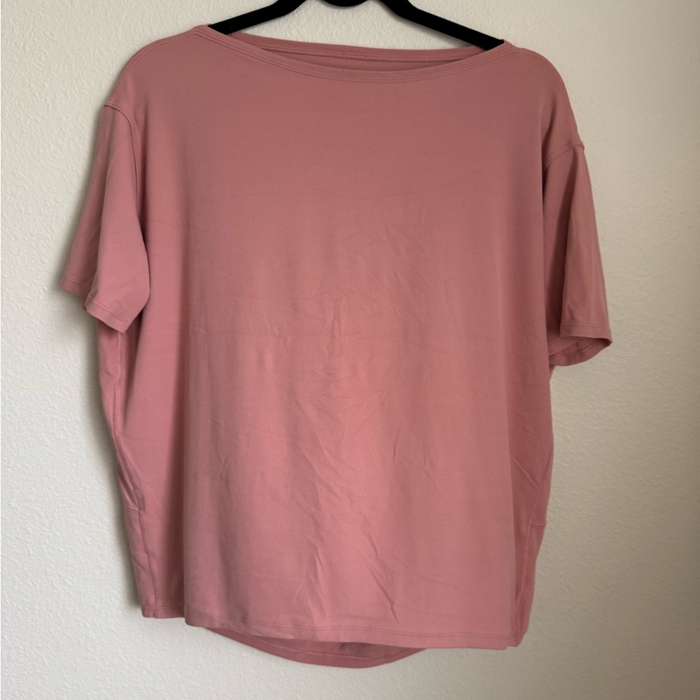 Lululemon Back in Action Short Sleeve Shirt in Pink Puff